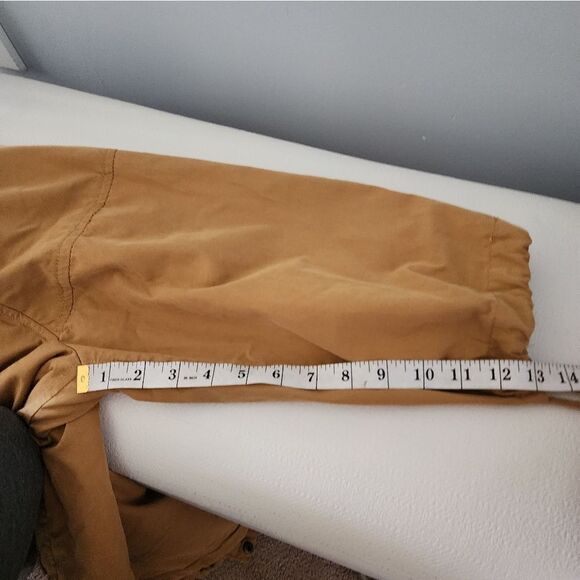 Urban Outfitters Silence + Noise Yellow 3/4 Sleeve Swing Anorak Sz Jacket Large - Picture 7 of 7